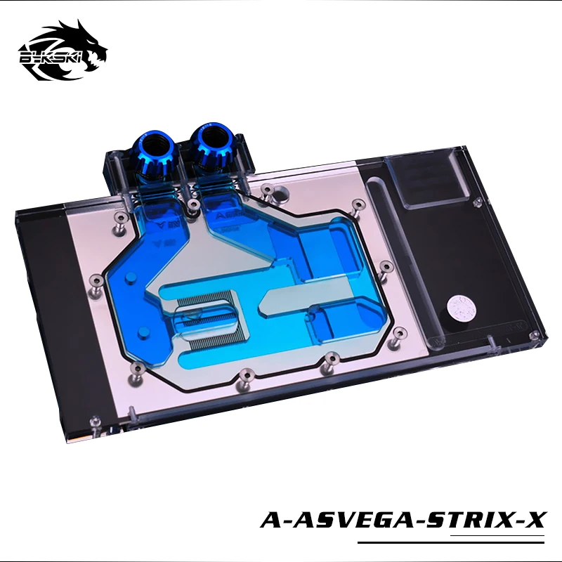 Bykski A-ASVEGA STRIX-X полное покрытие GPU аура синхронизация воды блок для VGA ASUS ROG strix VEGA 64 видеокарта водяного охлаждения