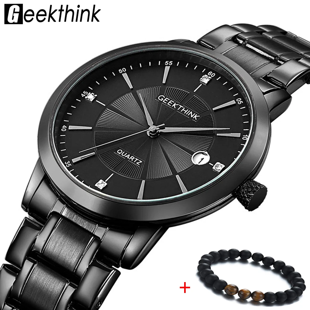 

GEEKTHINK 2018 New Men Watches Luxury Brand Ultra Thin Clock Male Waterproof Casual Sport Watch Quartz Watch relogio masculino