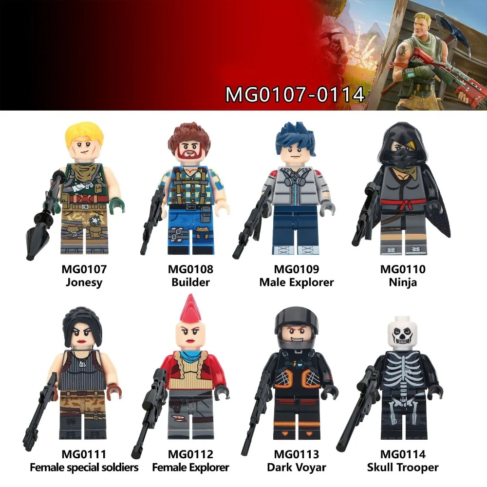 

Fortnited Battle Royale Building Blocks Fortinet Characters Brick Blocks Compatible Action Figure Toys for Children Fortnight