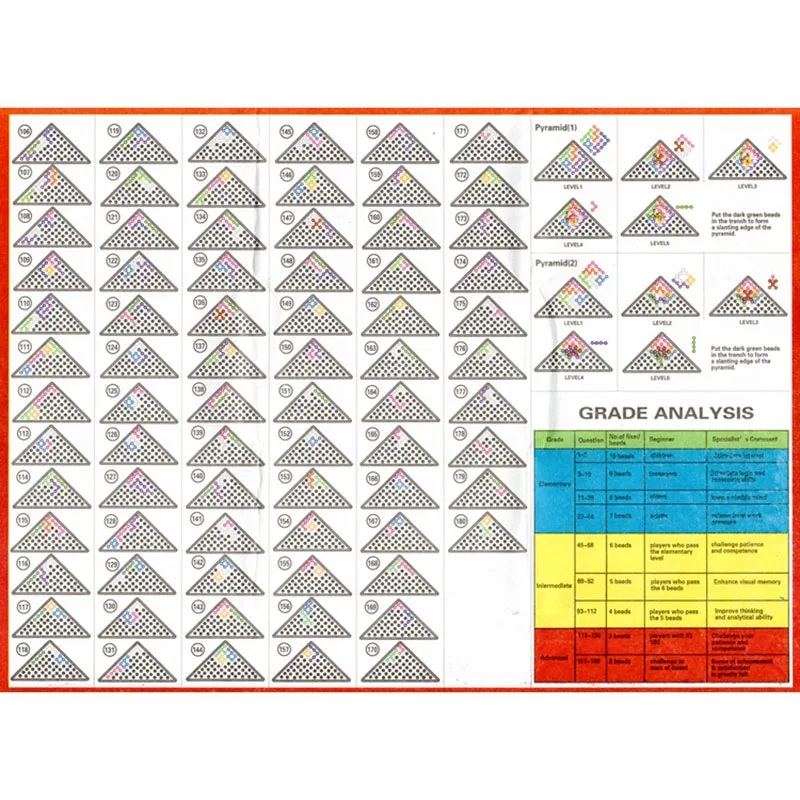 Трехмерные цветные бусины настольная игра-головоломка мышление игра 180 скидка Интеллектуальные Игрушки для детского творчества