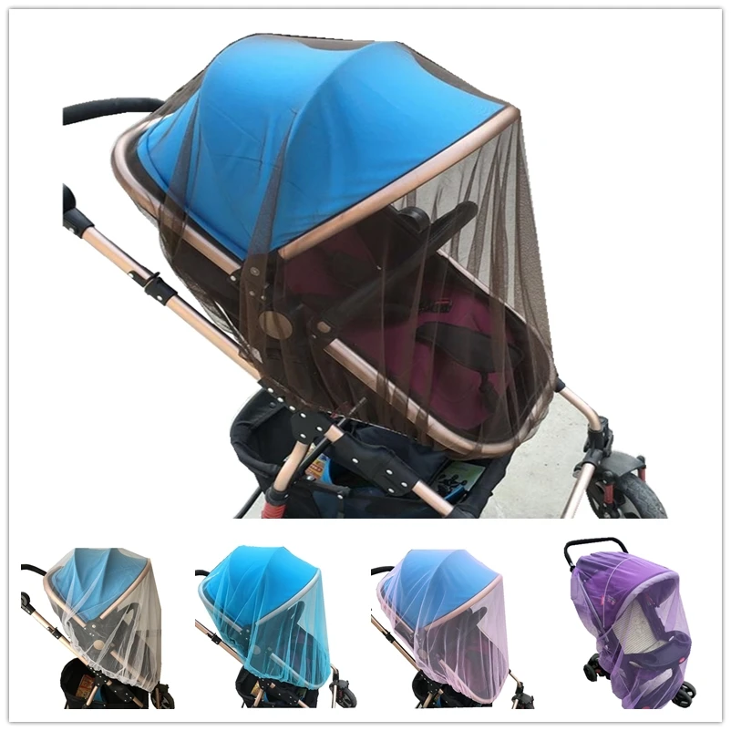 

Summer Baby Stroller Pushchair Mosquito Net Insect Shield Safe Infants Protection Mesh Stroller Accessories fit all strollers