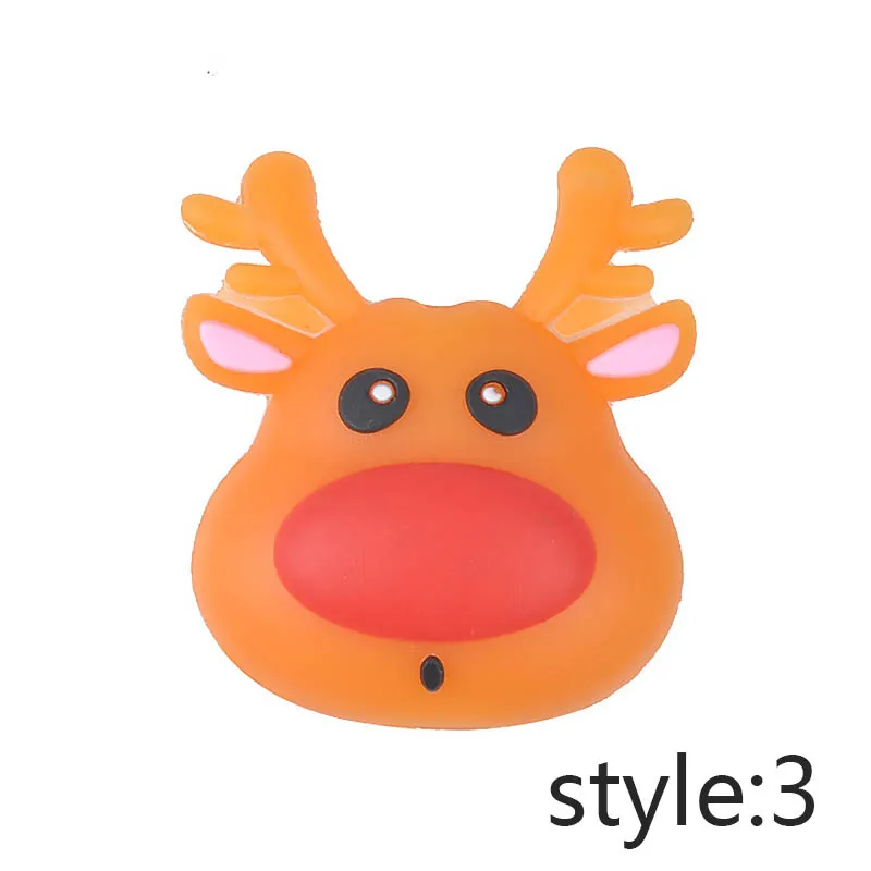 Style 3 Рождество мультфильм шаблон Силиконовый кабель для передачи данных Winder протектор для iPhone 6 7 8 X Plus 10 XS Max XR зарядки линии аксессуары - Цвет: Style 3