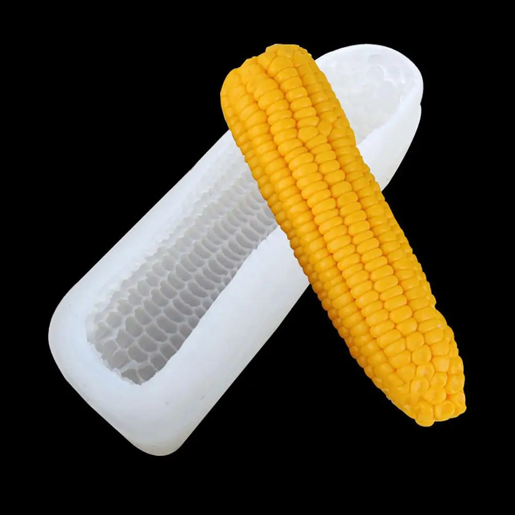 3D Corn Shaped Silicone Pudding Mold Fondant Cake Decor DIY Kitchen