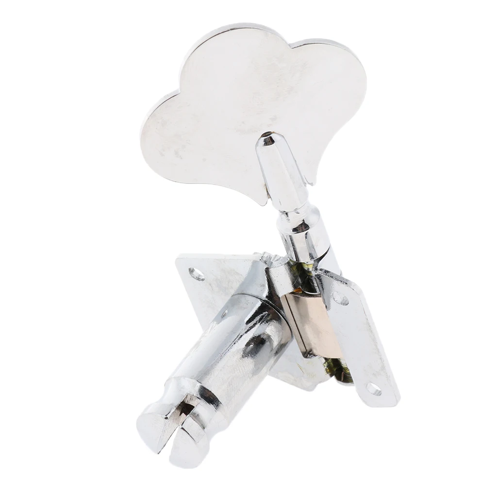 4 PCS 4R Metal String Tuning Pegs Machine Heads Tuner w/ Mounting Screws & Ferrules for Electric Bass 
