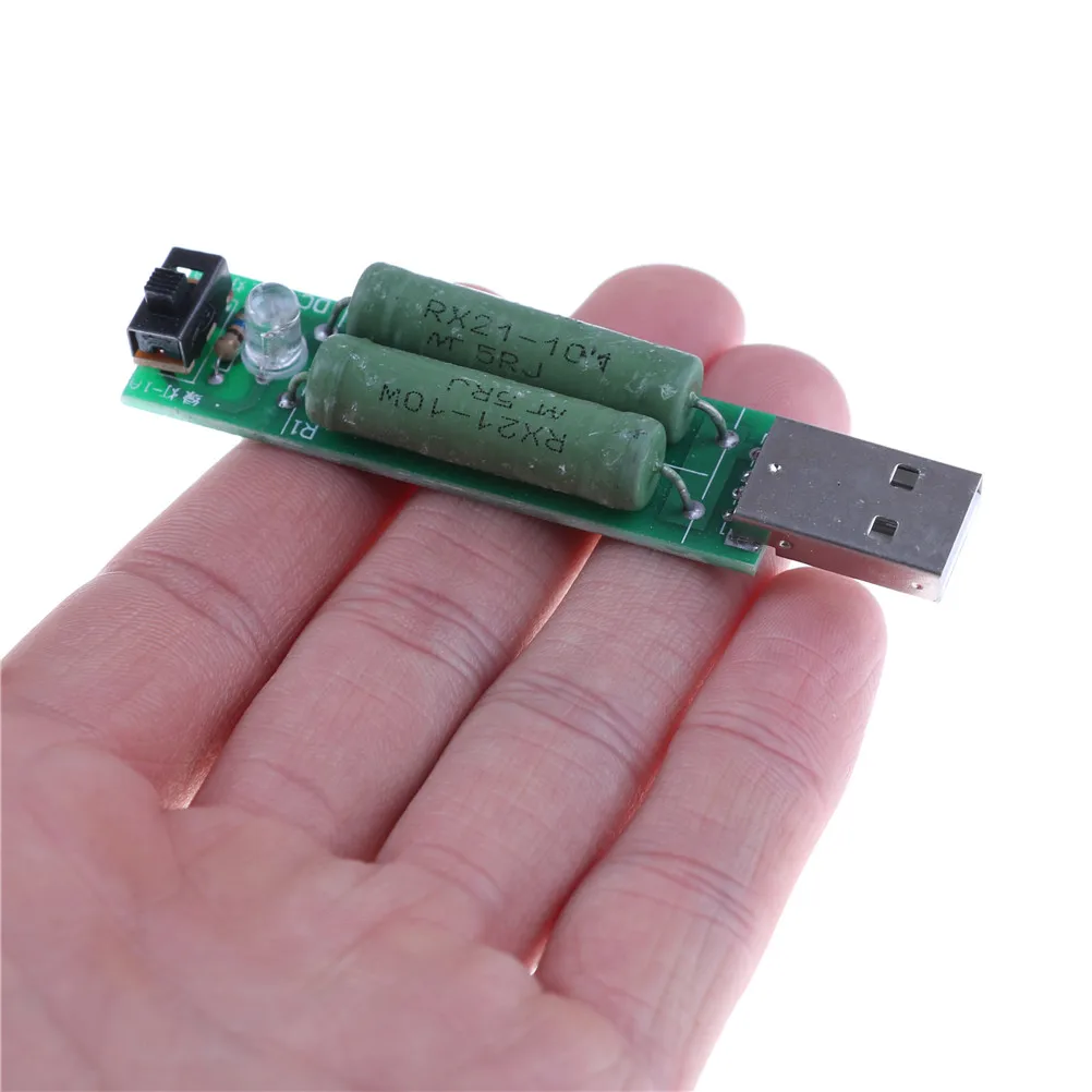 Горячее предложение! Распродажа! 1A-2A USB мини разряд интерфейс нагрузочный резистор с переключателем сопротивление переключатель инструменты 2A 1A 72*17 мм