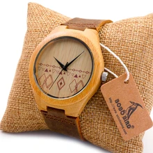 БОБО ПТИЦА женские Старинные relojes lotus Дизайн Бренда Роскошный Деревянный Бамбука Часы С Натуральная Кожа Кварцевые Часы