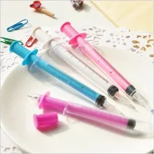 12 шт./партия креативная имитация шприца иглы гелевая ручка 0,38 мм черный Заправка