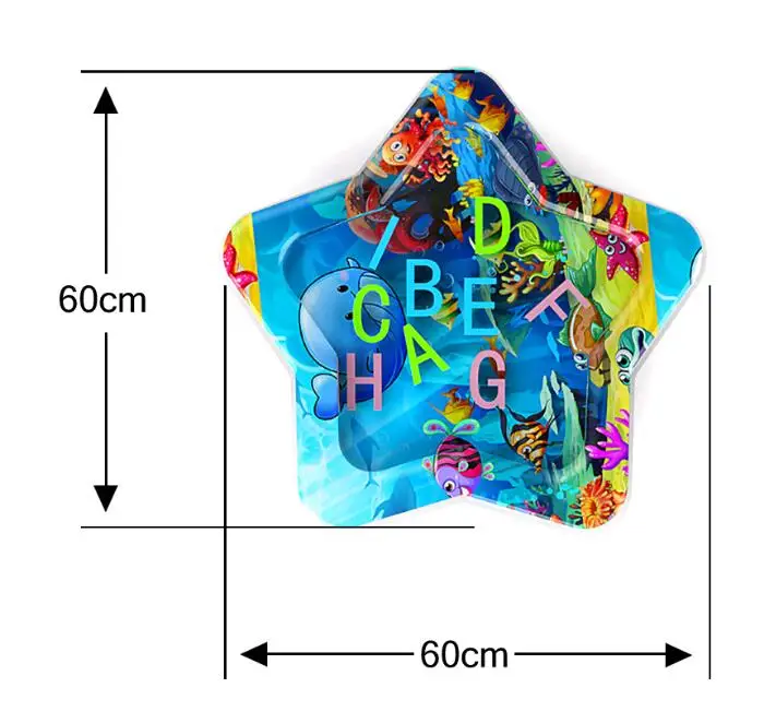 Надувной животик время водяное сиденье для детей младенцев Детские развивающие игры игровой коврик игрушки Подушка забавная подвижная игра центр BPA бесплатно - Цвет: 8