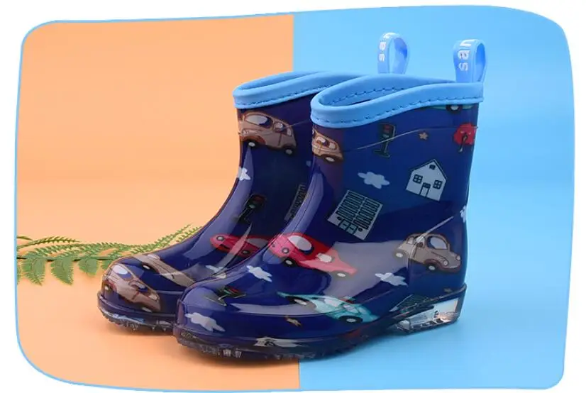 Детские непромокаемые сапоги для девочек; обувь для маленьких мальчиков; детская обувь из искусственной водонепроницаемой резины; уличная школьная обувь; Tree Wrasse