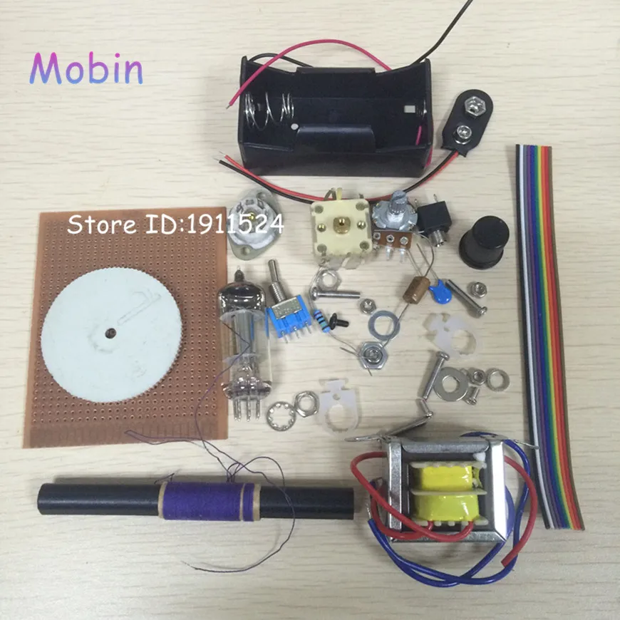 1 ШТ./ЛОТ Трубка радио комплект одна лампа трубка батарейках одноместный DC один