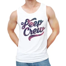Новые Креативные модные космические PeepCrew с буквенным принтом Мужские майки с круглым вырезом мужской жилет хипстерские белые рубашки