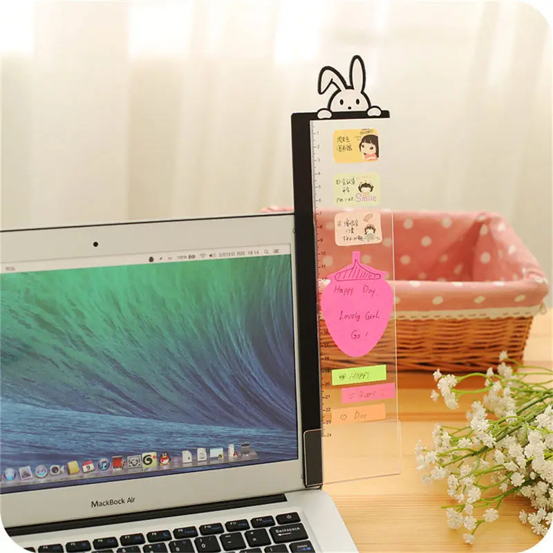 Acrylic Computer Display Screen Sticker Sticky Notes with Phone Holder Bookmark Notes Message Board Home Decorative Boards