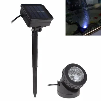 

Hot Portable Waterproof Solar Powered LED Spotlight Spot Light Lamp Garden Pool Pond Outdoor