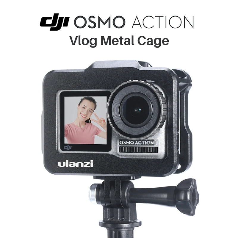 ULANZI OA 1 металлический Vlog клетка для DJI Osmo действие с микрофоном холодной обуви GoPro