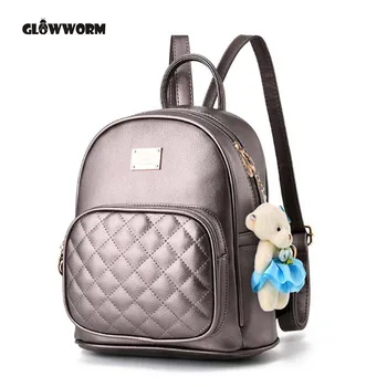 

luxury backpack school bags for teenage girls leather school vintage mochila feminina bolsa plecak escolar bagpack travel rugzak