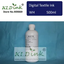 [КЛД чернила] Совместимость белый пигментированные на водной основе цифровой текстильной чернил(1 шт. x 500 мл