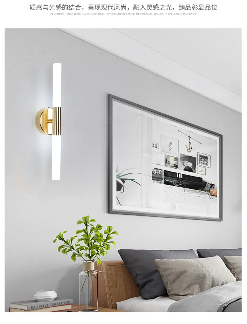 Современный светильник, роскошный настенный светильник s G9, настенный светильник, стеклянная трубка, для помещений, абажуры, дубинка, настенное бра для коридора, прикроватный светильник, Lamparas