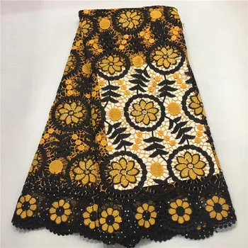 

Beautiful polyeter water soluble lace fabric nice cord lace fabric for dress UEW14(5yards/lot)