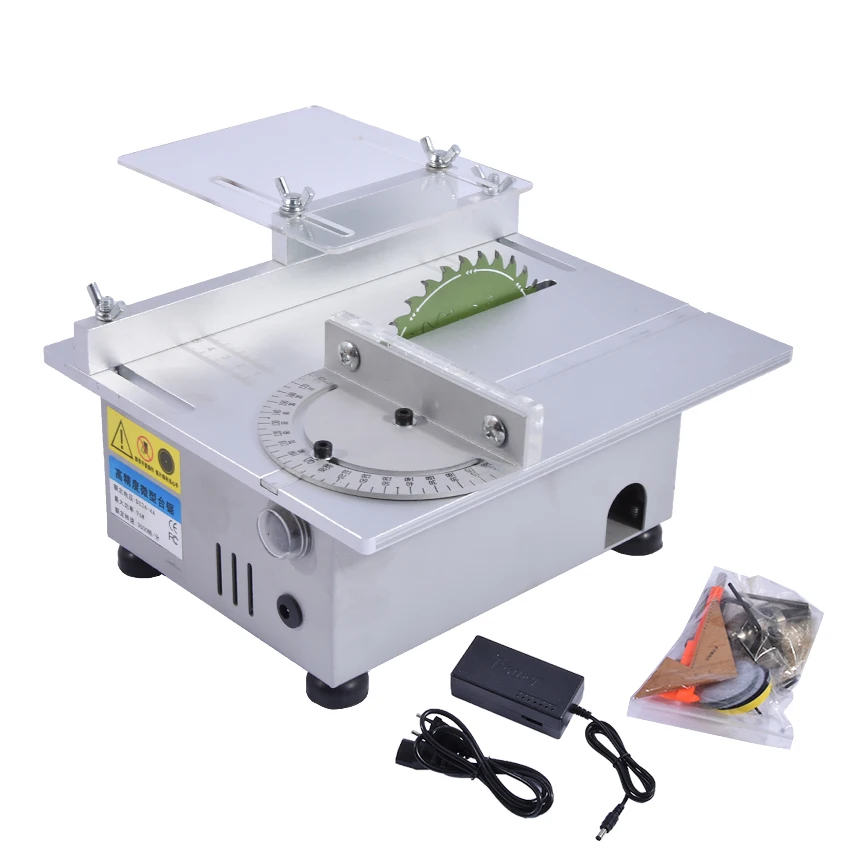 New Miniature High Precision Table Saw DC 24V 7000RPM Cutting Machine DIY Model Saws Precision Carpentry Chainsaw 100W 1.5-10mm