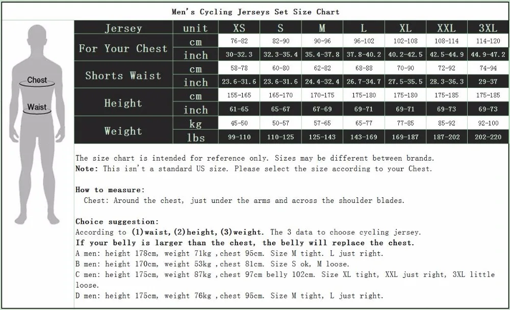 Description Picture 2 of itemCycling jersey Men's Bike jersey Pro MTB Shirts Short sleeve Team Maillot Ciclismo Top Bicycle Racing clothes for male Cute
