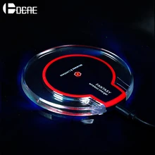 DCAE Мини Qi Беспроводное зарядное устройство для Apple iPhone 11 XR Xs Max X 8 samsung Note 10 9 8 S10 S9 S8 Настольный быстрый беспроводной зарядный коврик