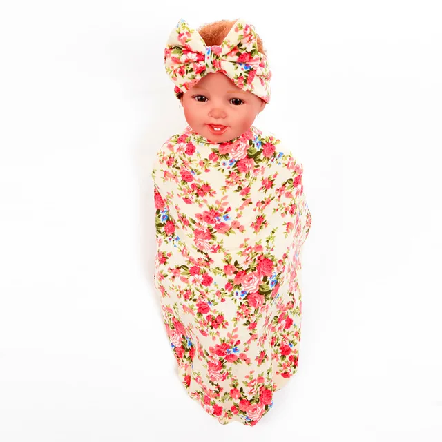Swaddling And Receiving Blankets Simple Newborn Baby Flower Printed Wrap Pack Blanket Kids Infant Cotton Swaddling And Receiving Blankets Simple Newborn Baby Flower Printed Wrap Pack Blanket Kids Infant Cotton