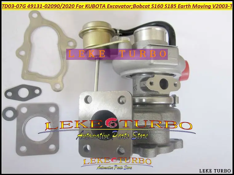TD03-07G 49131-02090 49131-02020 1J403-17013 Turbo Turbocharger For KUBOTA Excavator For Bobcat S160 S185 Earth Moving V2003-T (2)
