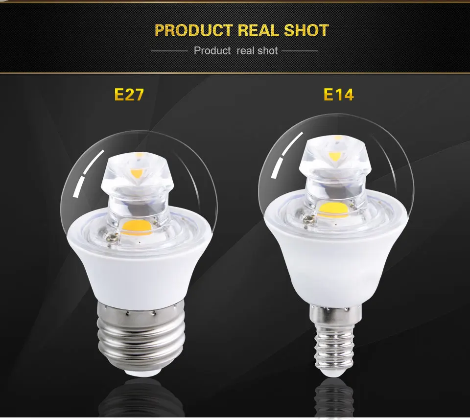 E27 LED Lamp LED Bulb E14 220V 110V 100-240V Real Power 5W COB Chip Focos Replace Incandescent Lamp Indoor Candle Light (12)