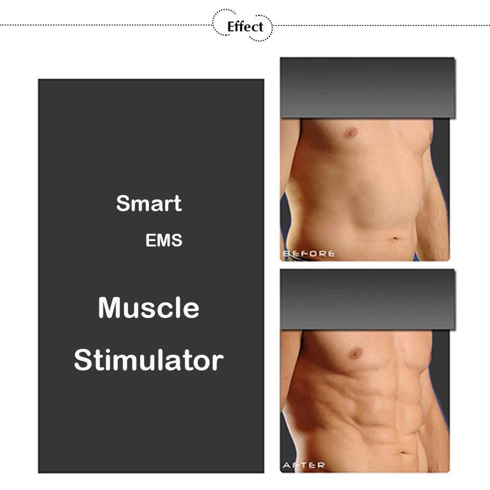 Smart EMS электрический импульс массажер для лечения пресса миостимулятор Фитнес тренажер для похудения