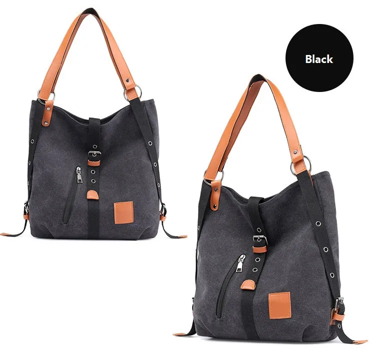MJ Canvas Women Handbag Simple Design Tote Bag Female Large Capacity Canvas Bucket Shoulder Bag 2018 New Fashion Shopping Bags (8)