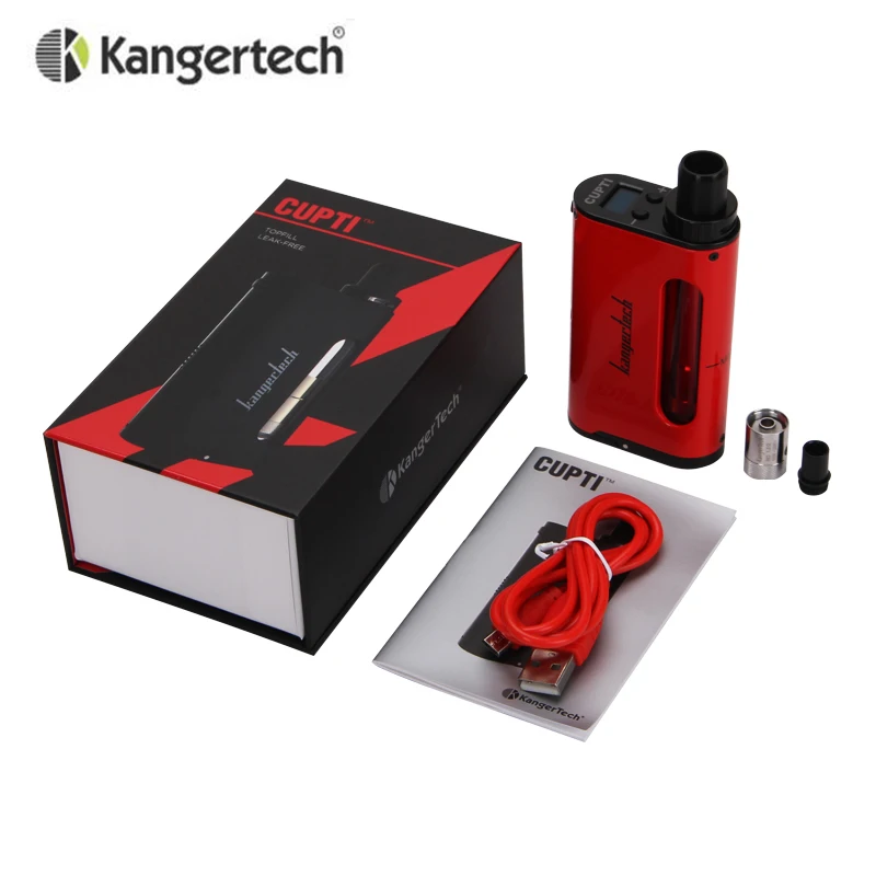 Оригинал Kanger cupti 75 Вт TC AIO комплект с 5 мл распылитель SS316L 1.5ohm clocc core kanger