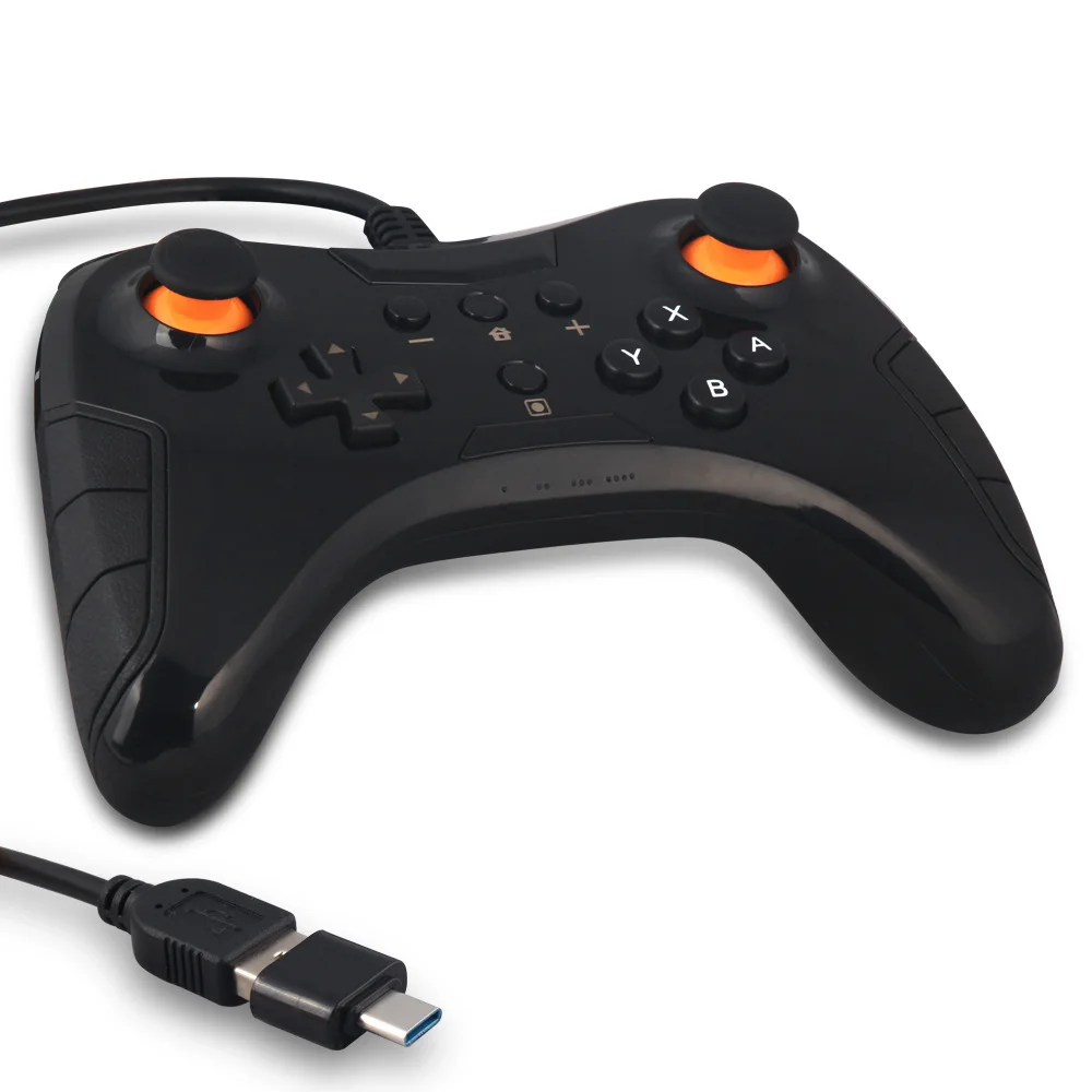 ДЛЯ NS switch Pro 2 в 1 проводной Контролер типа C к USB для джойстик для ПК геймпад