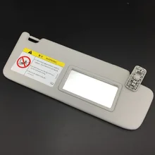 Viseira para skoda rápida octavia, cinza, visor solar, espelhado, maquiagem, esquerda ou direita, cor cinza
