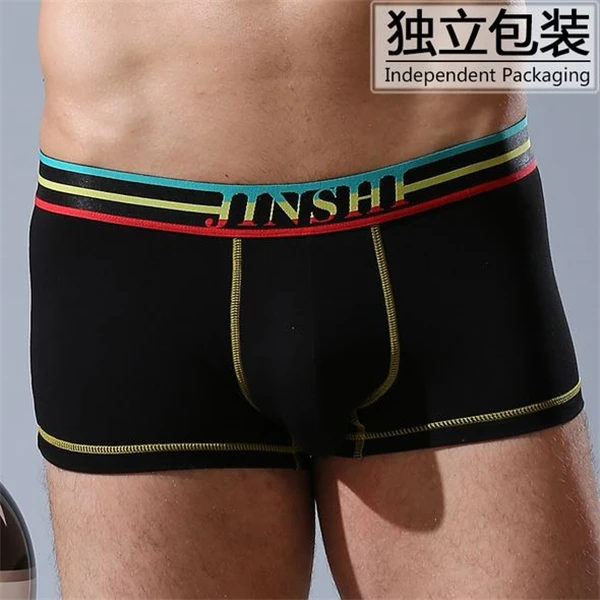 Нижнее белье трусы боксеры для геев cueca calzoncillos hombre мужские сна 14321 2019|underwear