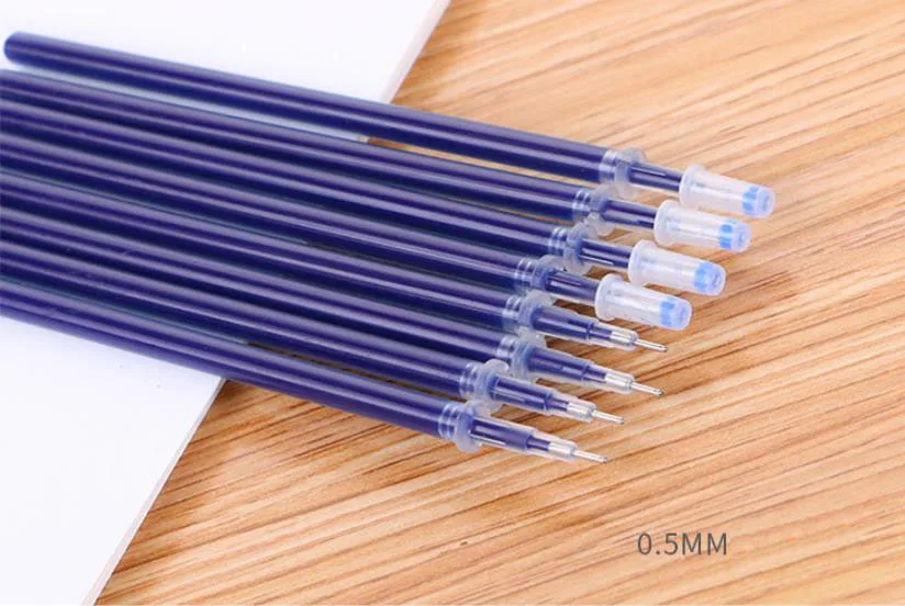 10 pcs Office Gel Pen Refill Stationery 0.5mm Gel Pens Refill Kawaii Pen Refills Cute Pens Stationery Kawaii School Supplies