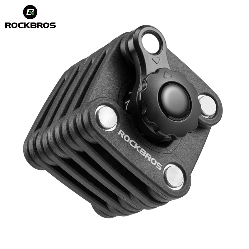 melhor ROCKBROS Broca Resistente bloqueio de Senha de Bloqueio de Alta Segurança Fechadura com Chave Caminhadas Camping Ciclismo Bicicleta Ao Ar Livre Equipamentos do Kit De Ferramentas de Bloqueio