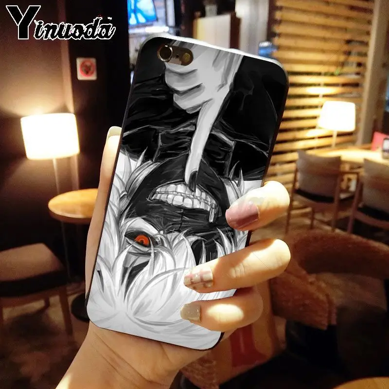 Yinuoda Токийский вурдалак аниме Kaneki Ken мягкий силиконовый черный чехол для телефона для iPhone X XS MAX 6 6s 7 7plus 8 8Plus 5 5S SE XR - Цвет: A13