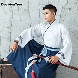 Новинка Детский Костюм взрослых 2019 китайский hanfu платье мужские обувь для мальчиков император король сценические костюмы Тан костюм robeset