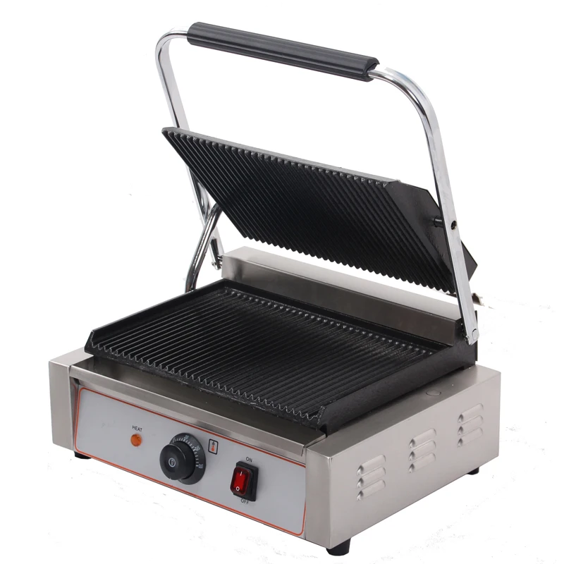Large Single Head Commercial Sandwich Panini Grill _Sandwich Press