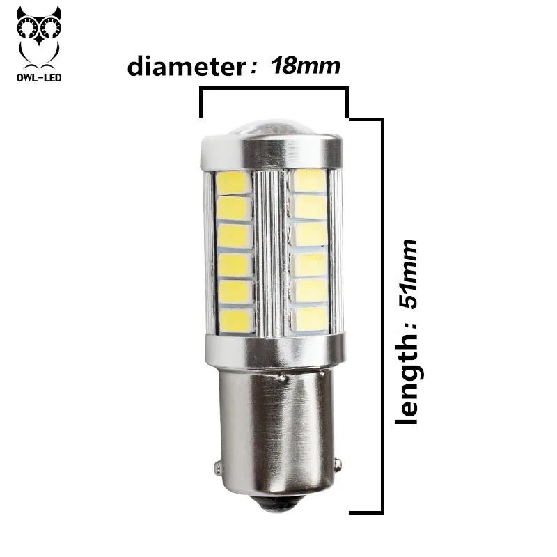 

2PCS High Quality 1156 BAY15D P21/5W 33 SMD 5630 5730 LED Car Brake Lights Tail Lamps Turn Signal 33SMD Auto Rear Reverse Bulbs