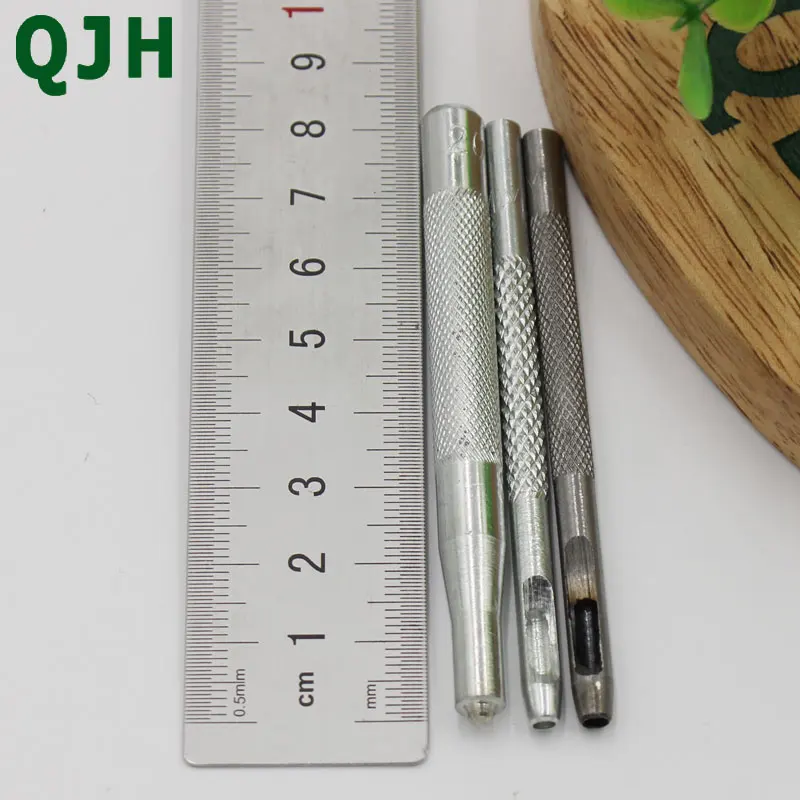 QJH 11 шт./компл. металлический инструмент для кожевенного ремесла дырокол набор