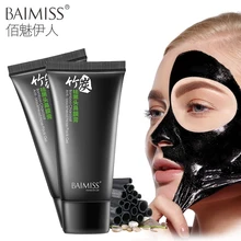 Baimiss черные точки на носу удаляющая маска для лица маска для лечения акне всасывающая черная маска пилинг черная маска для лица Уход за кожей 2 шт