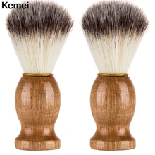 1 шт., Мужская щетка для бритья, барсук, Парикмахерская, для лица, для чистки бороды, прибор для чистки бритья, инструмент для чистки бритвы, щетка с деревянной ручкой