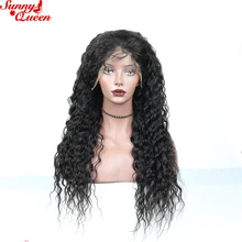 Deep Wave Full Lace Human Hair Wigs 100% Human Hair Brazilian Remy Hair Pre Plucked With Baby Hair Nature Color Sunny Queen