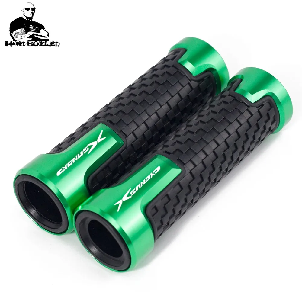 Motorcycle Hand Grips 78 22mm CNC Aluminum Rubber Gel Handle Grip For YAMAHA CYGNUSX 125 CYGNUS X 125 SMAX 155 BWS R 125 (4)_Jc