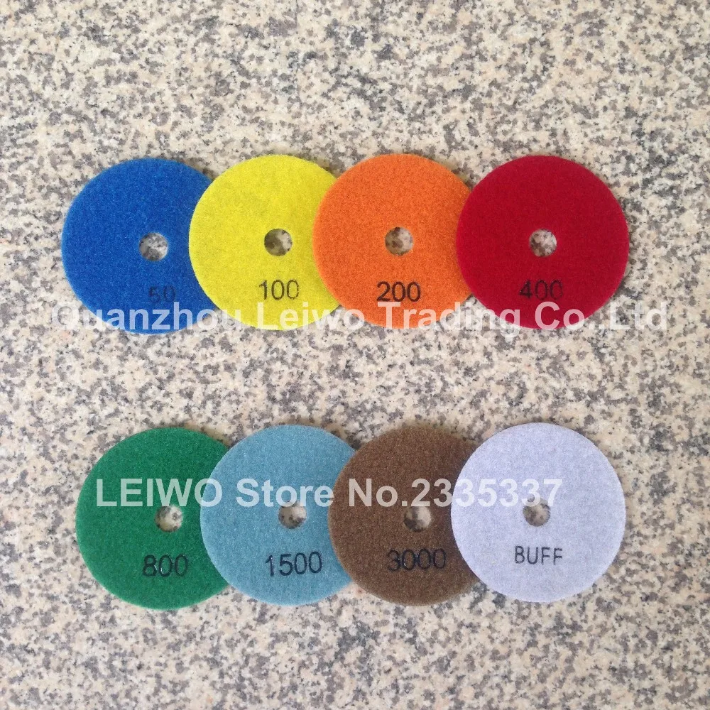 Pick Grits 5/" PREMIUM DRY DIAMOND POLISHING PAD 2 PC