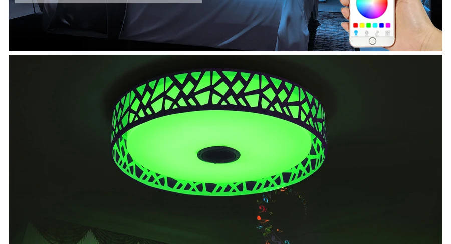 Plafoniere Bluetooth : FÜhrte deckenleuchten lampe musik für schlafzimmer bluetooth
