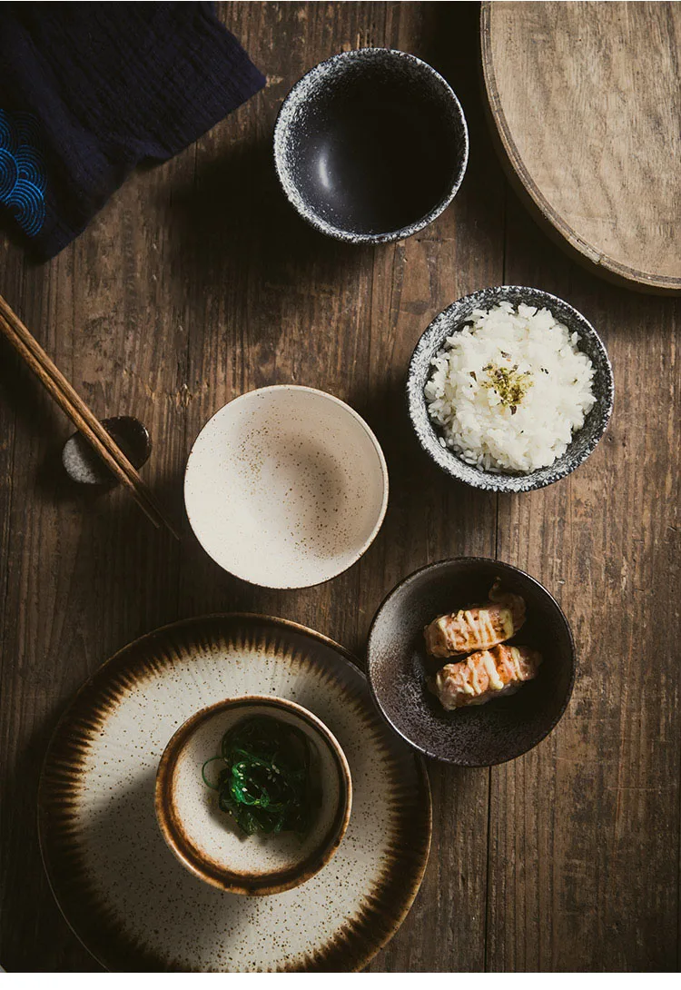 ANTOWALL, японская Ретро миска для риса, домашняя миска для еды, керамическая миска для супа, 4,5 дюймов, японская столовая посуда для ресторана