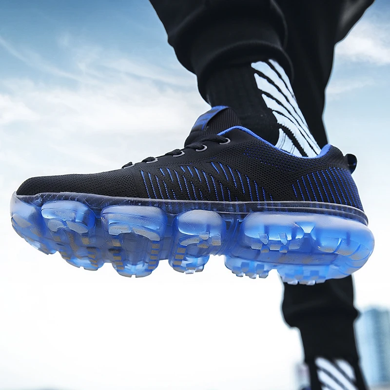 

Men Running Shoes for Women Run Athletic Trainers Black Zapatillas Deportivas Sports Shoe Air Cushion Outdoor Walking Sneakers
