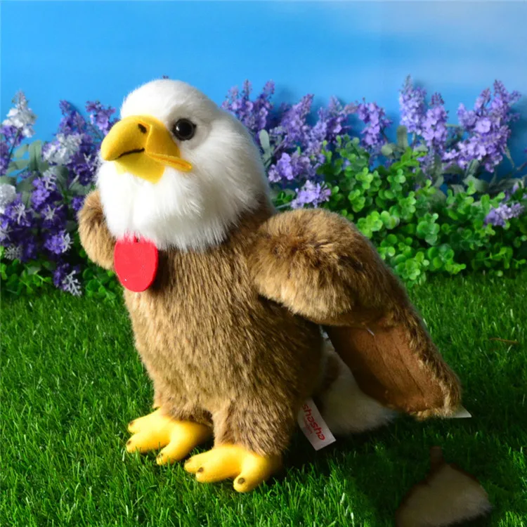 

Realistic White Headed Sea Eagle Plush Dolls Children Plush Stuffed Birds Toys Lifelike Eagle Hawk Kids Cognitive Toys Gifts